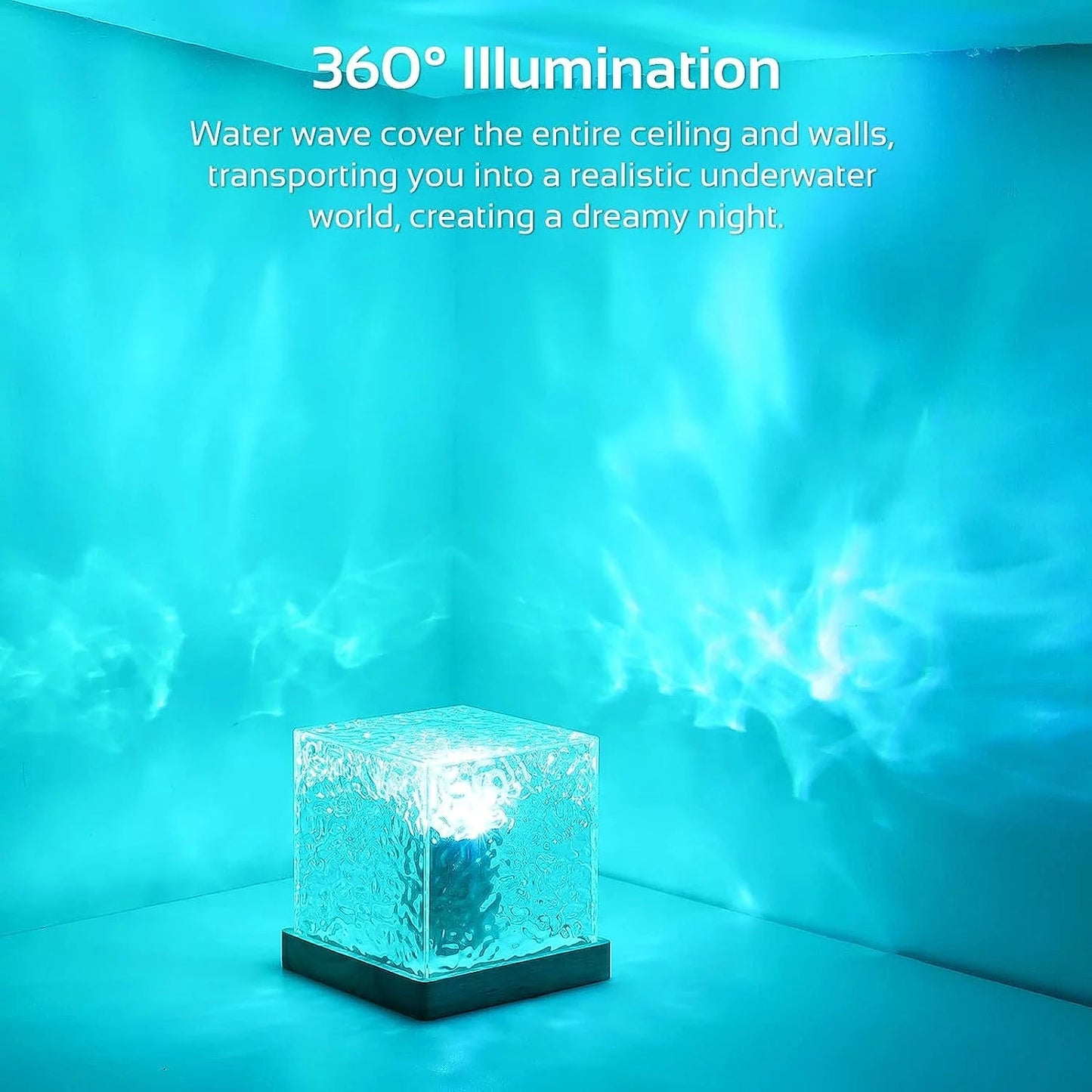Multi Color 3D Ocean Wave Projector with Remote Control