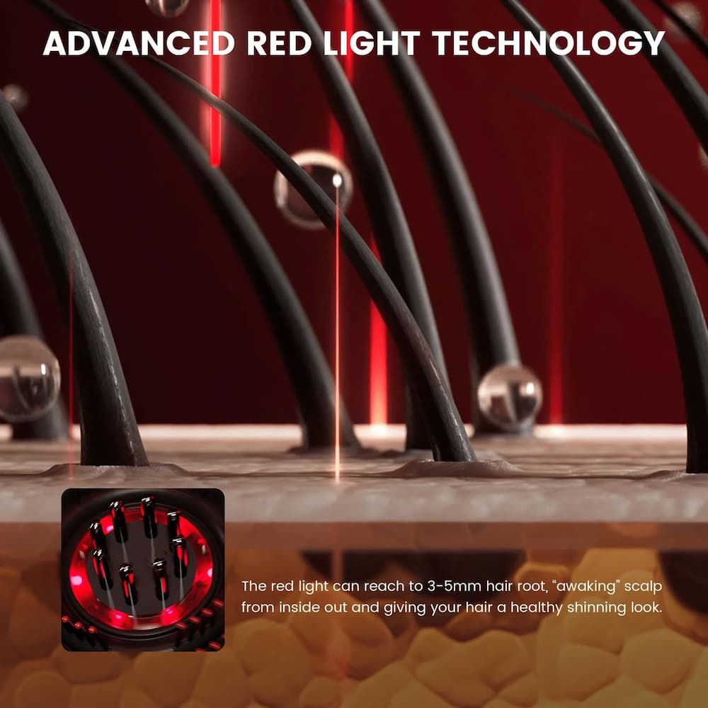 Vanura – Red Light Brush with Deep Scalp Stimulation