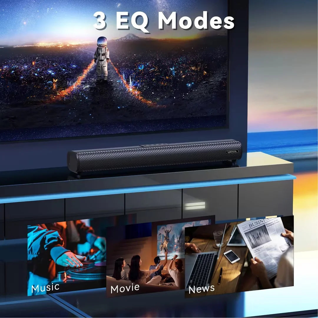 3D Bluetooth Surround Sound System TV Sound Bar for Home Theater