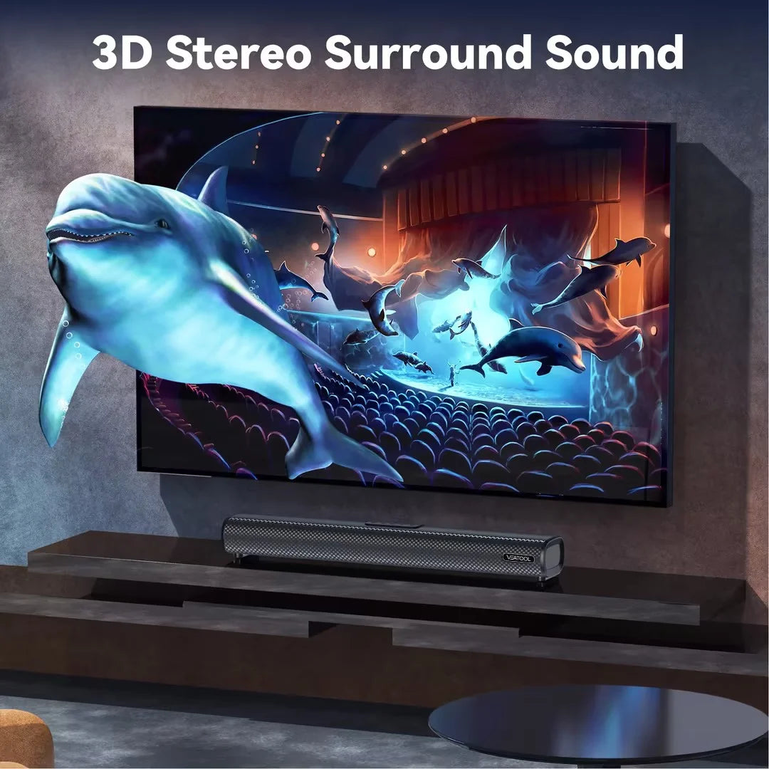 3D Bluetooth Surround Sound System TV Sound Bar for Home Theater
