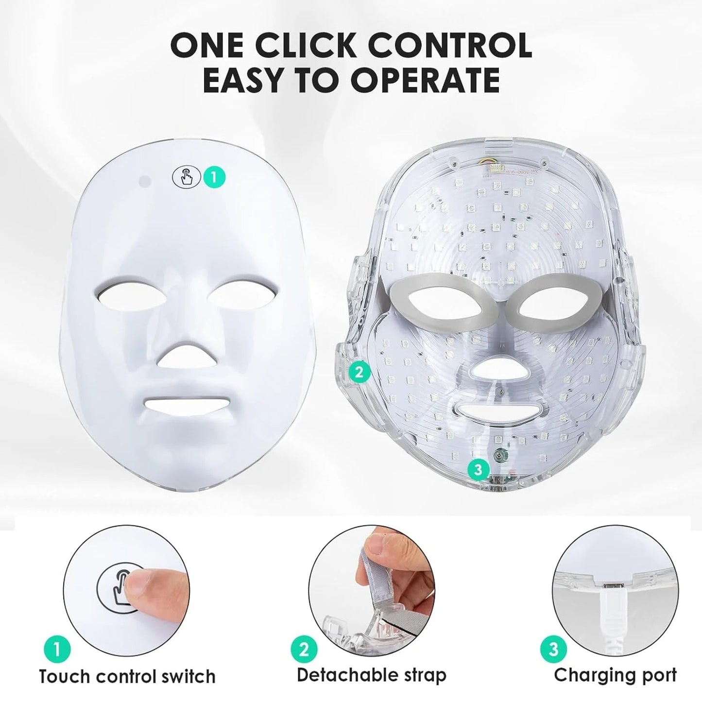 Color Therapy Face Mask for Anti-Aging, Acne & Wrinkles
