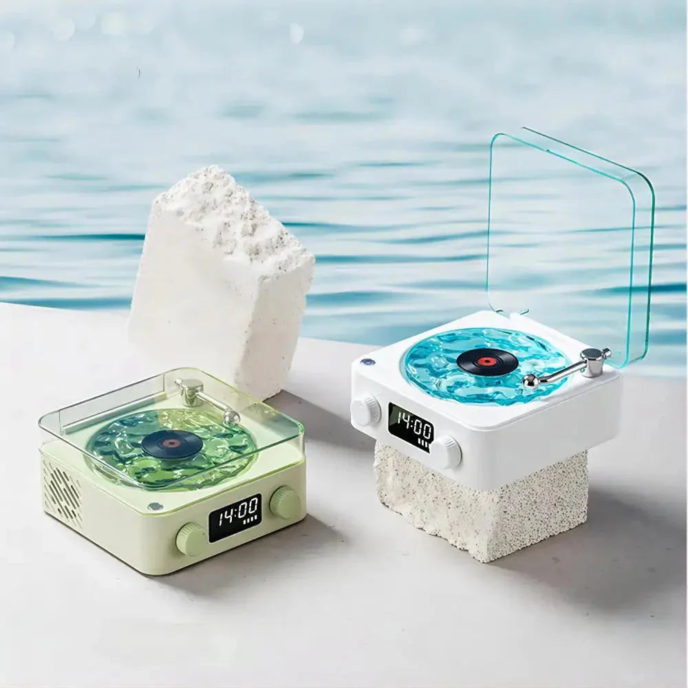 Retro White Noise Bluetooth Speaker with RGB Lighting