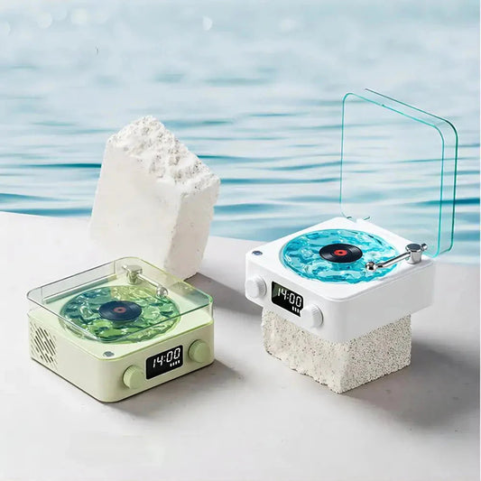 Retro White Noise Bluetooth Speaker with RGB Lighting
