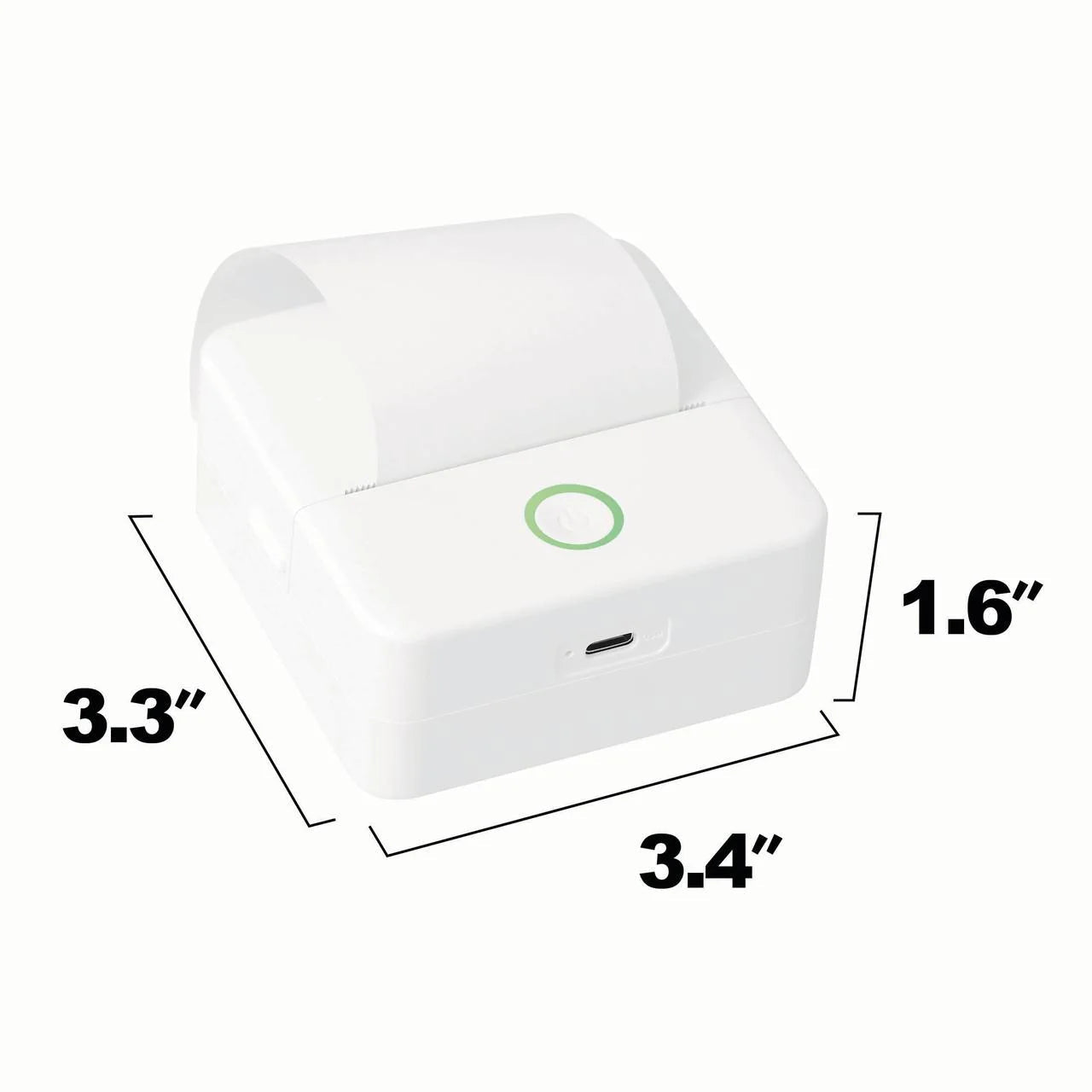 Wireless Mini Portable Inkless Thermal Printer & Label Maker + Paper