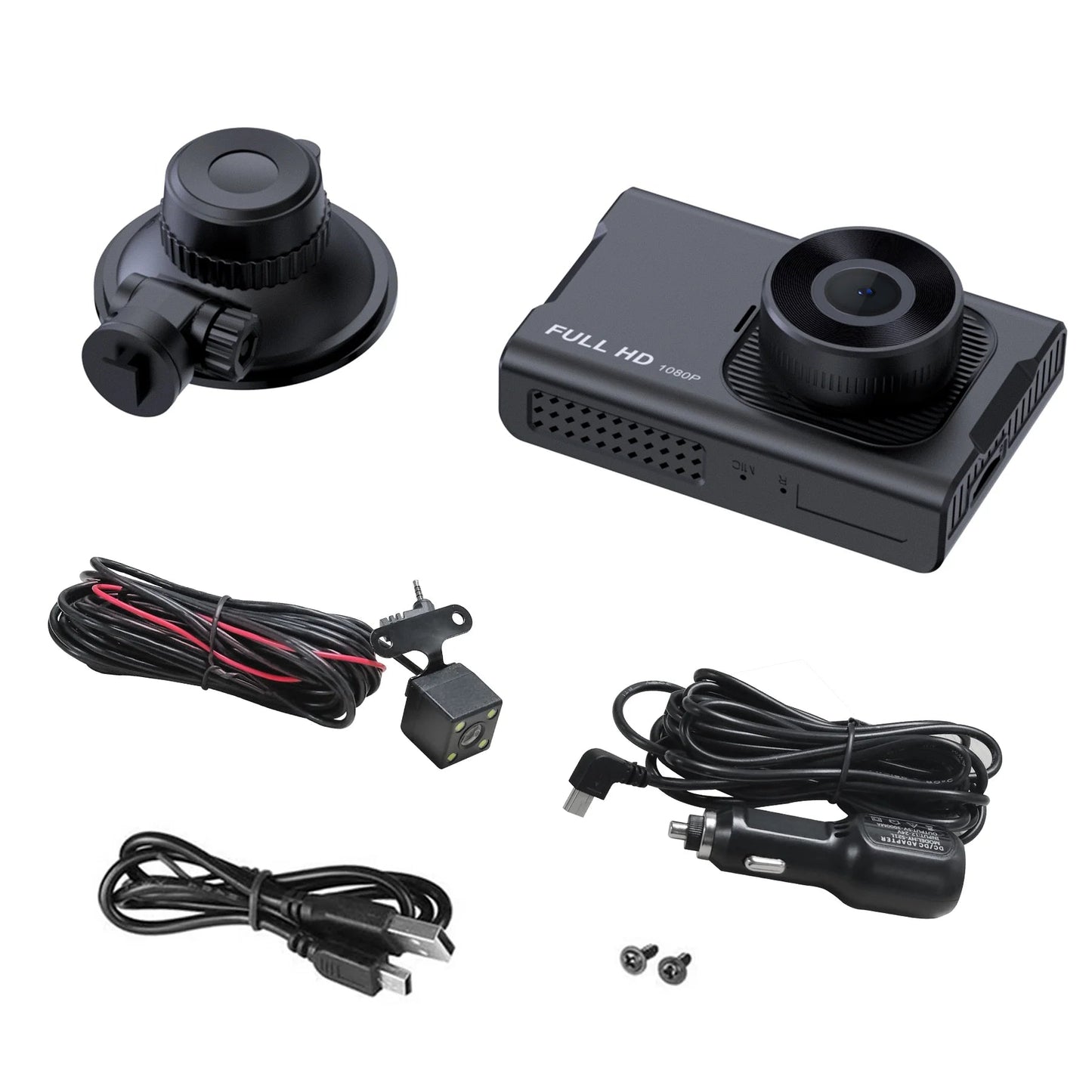 Dash Cam Front and Rear with 1080P Full HD and Night Vision