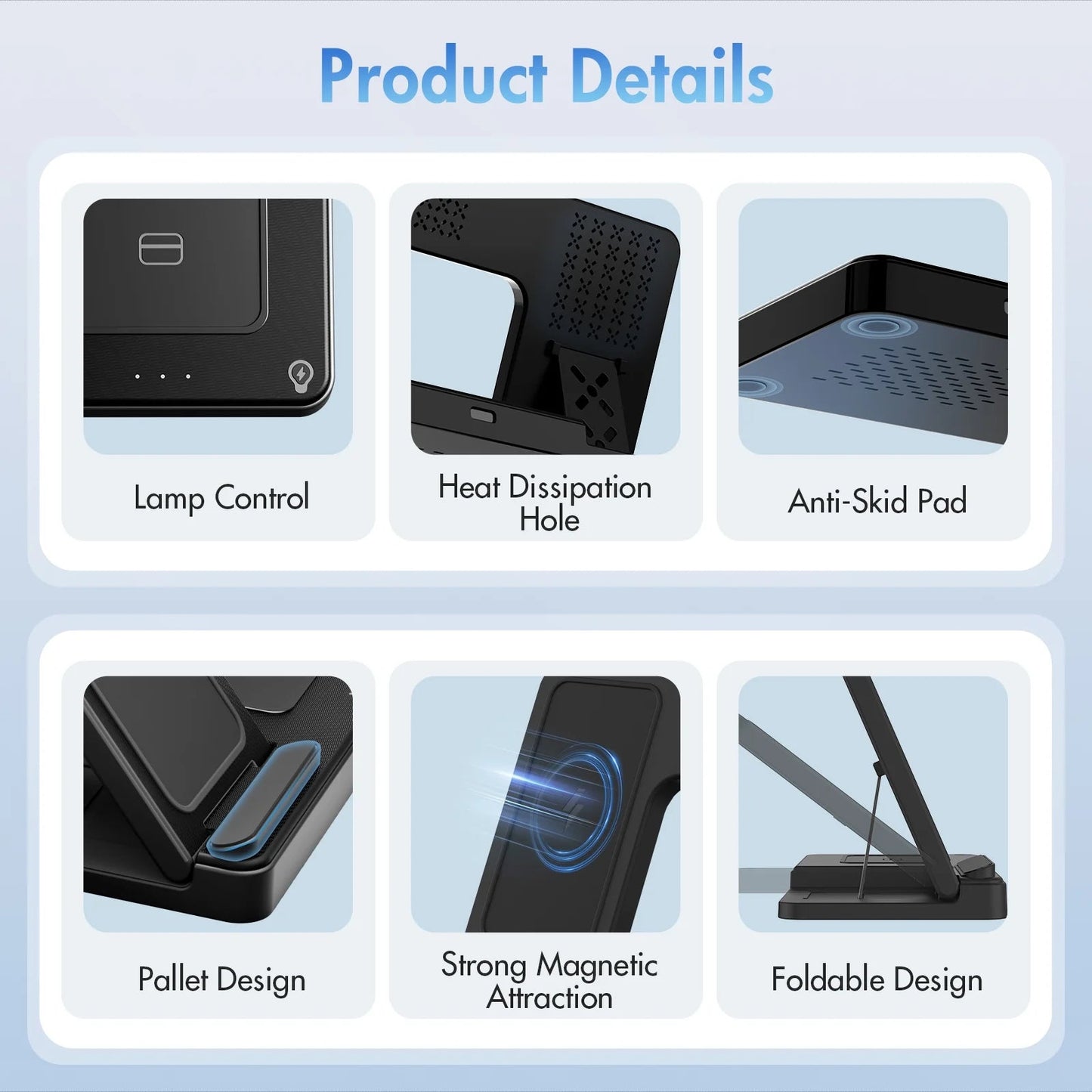 Charging Station, Wireless Charger, Magnetic Fast Charging Station Compatible with iPhone