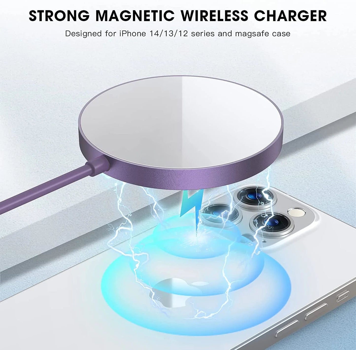 Fast Wireless Charging Pad Compatible with iPhone & Airpods