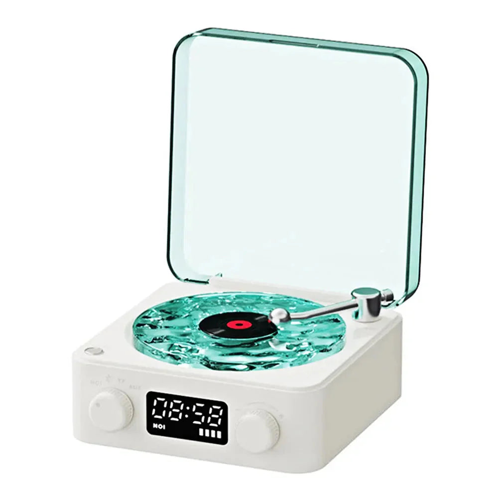 Retro White Noise Bluetooth Speaker with RGB Lighting