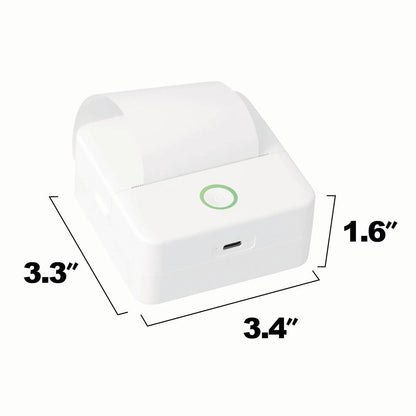 Wireless Mini Portable Inkless Thermal Printer & Label Maker + Paper