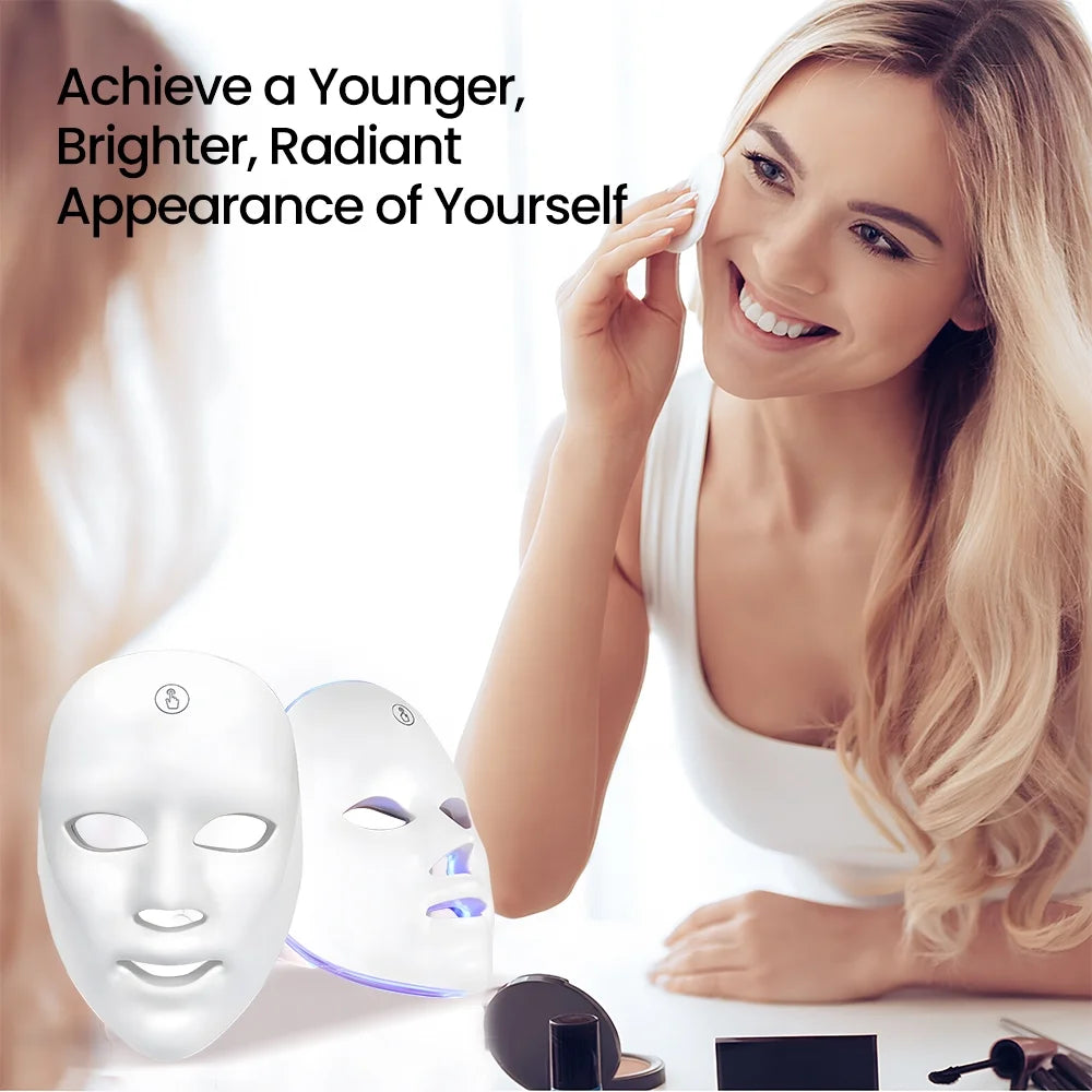 Color Therapy Face Mask for Anti-Aging, Acne & Wrinkles