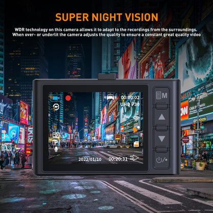 Dash Cam Front and Rear with 1080P Full HD and Night Vision