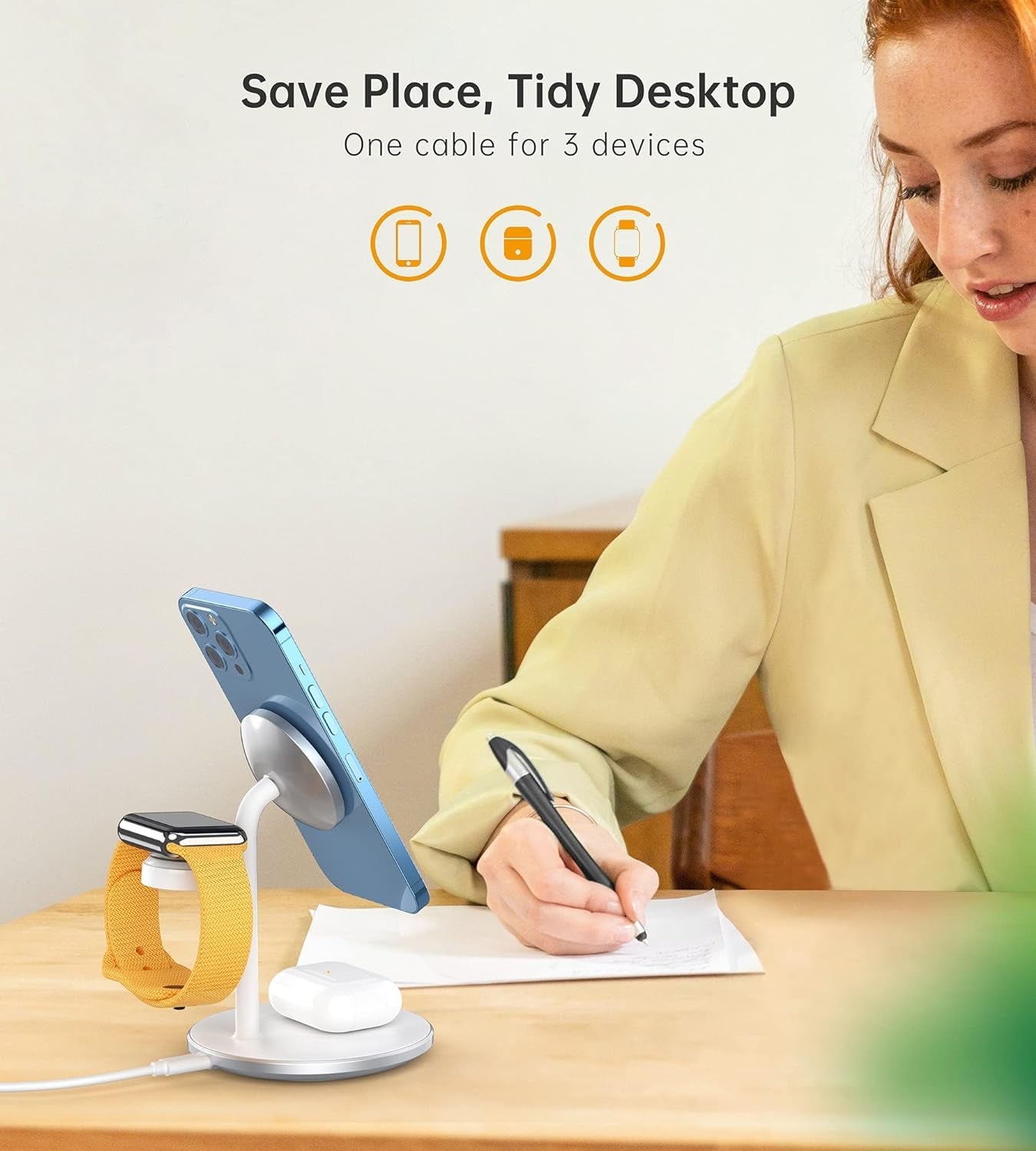 3 in 1 Wireless Charging Station for Apple Devices