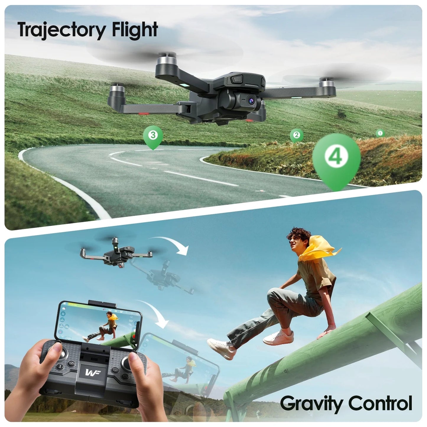 Drone with Camera 1080P with Gesture Control