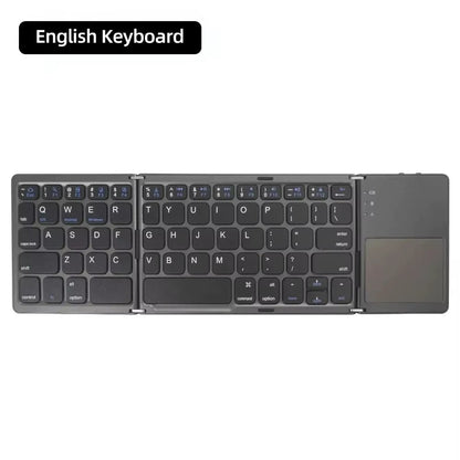 Rechargeable Mini Foldable Wireless Keyboard for Windows Android iPad & iPhone