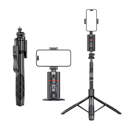 Extendable Auto Face Tracking 360 Rotating Tripod for Vlogging and Livestream